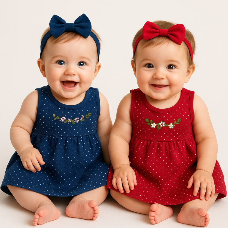 Kit 2 Vestidos Infantil Bebê Menina Básico Super