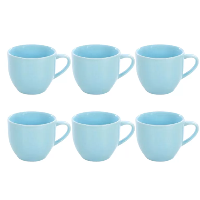 Kit  Xícaras em Porcelana Azul – 95ml