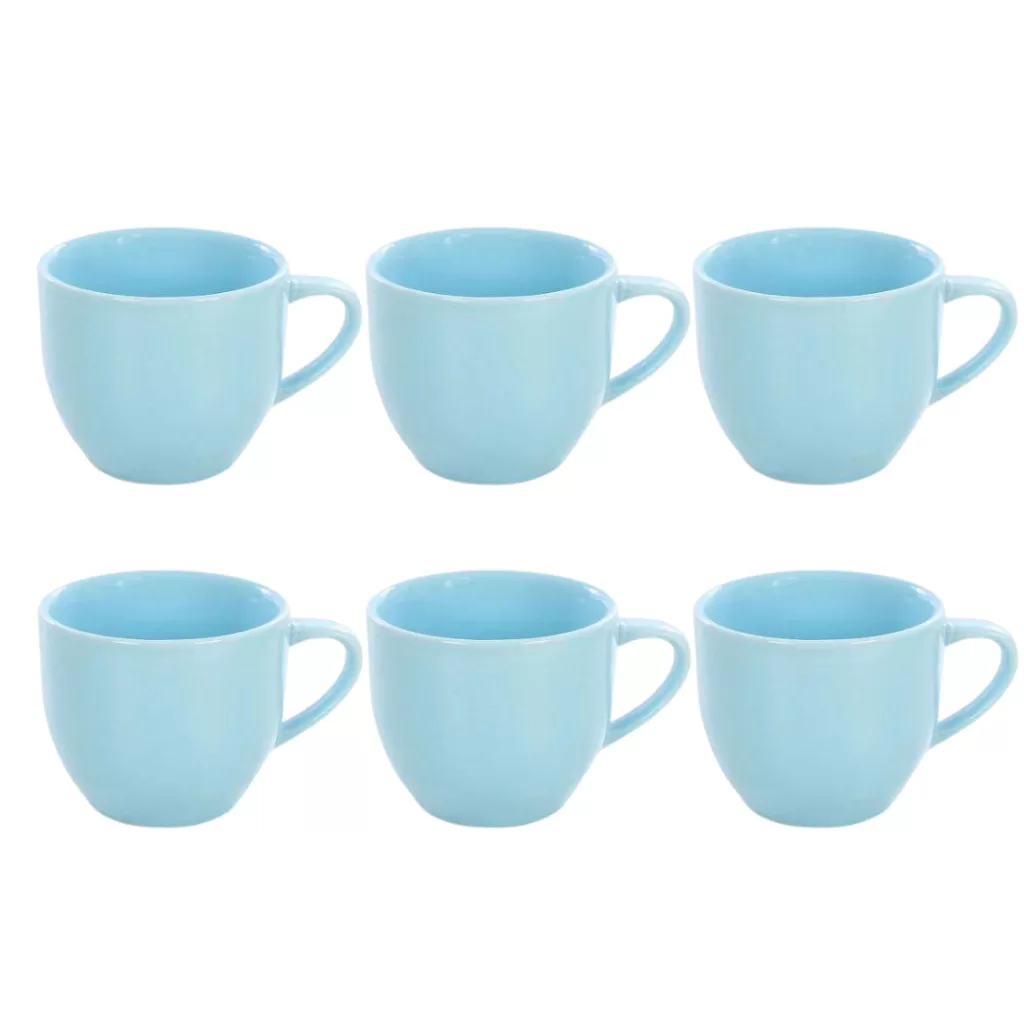 Kit  Xícaras em Porcelana Azul – 95ml