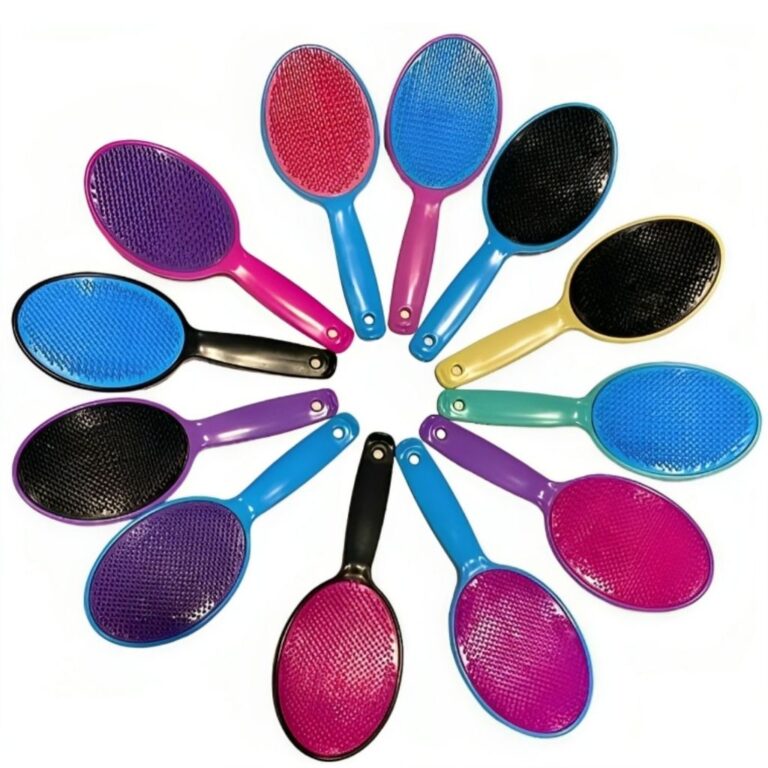 ESCOVA RAQUETE OVAL – CORES SORTIDAS