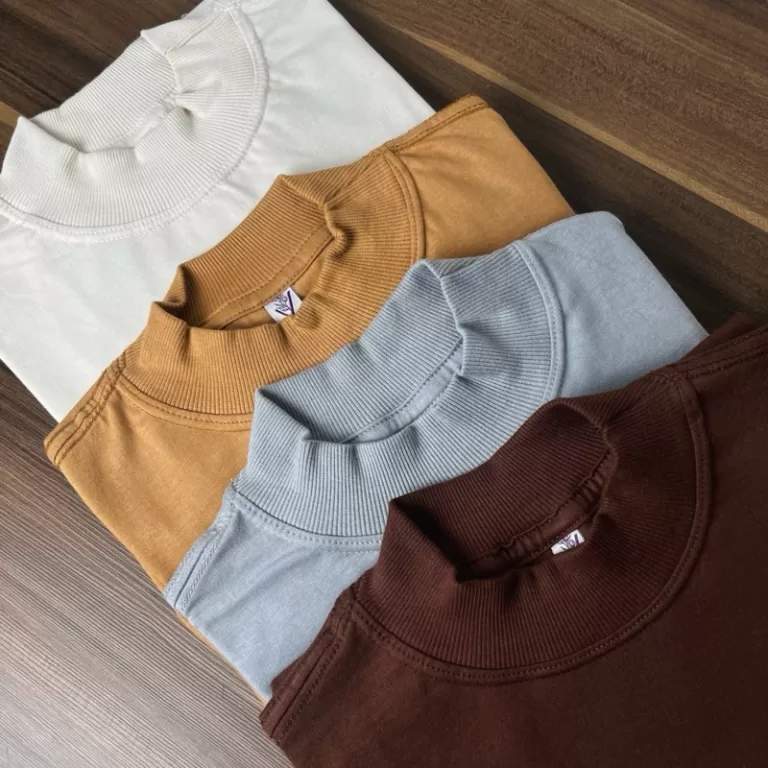 Tshirt Gola Alta Feminina Lisa 100% Algodão Blusa