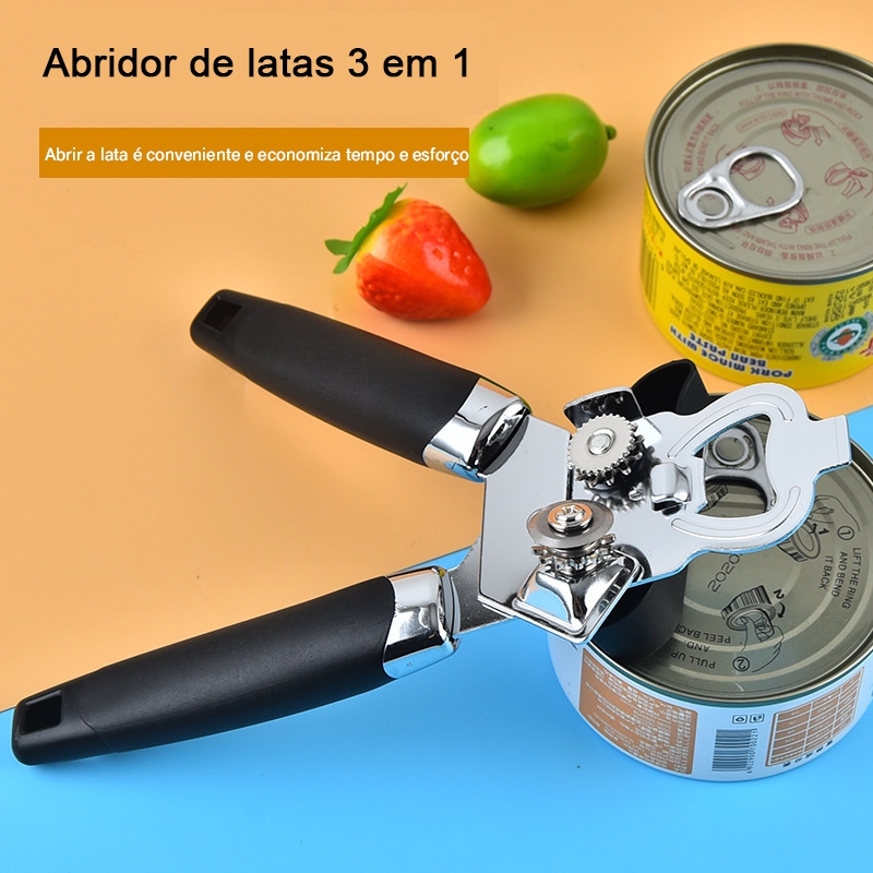 Casa 3 em 1 profissional de aço inoxidável e abridor de garrafas