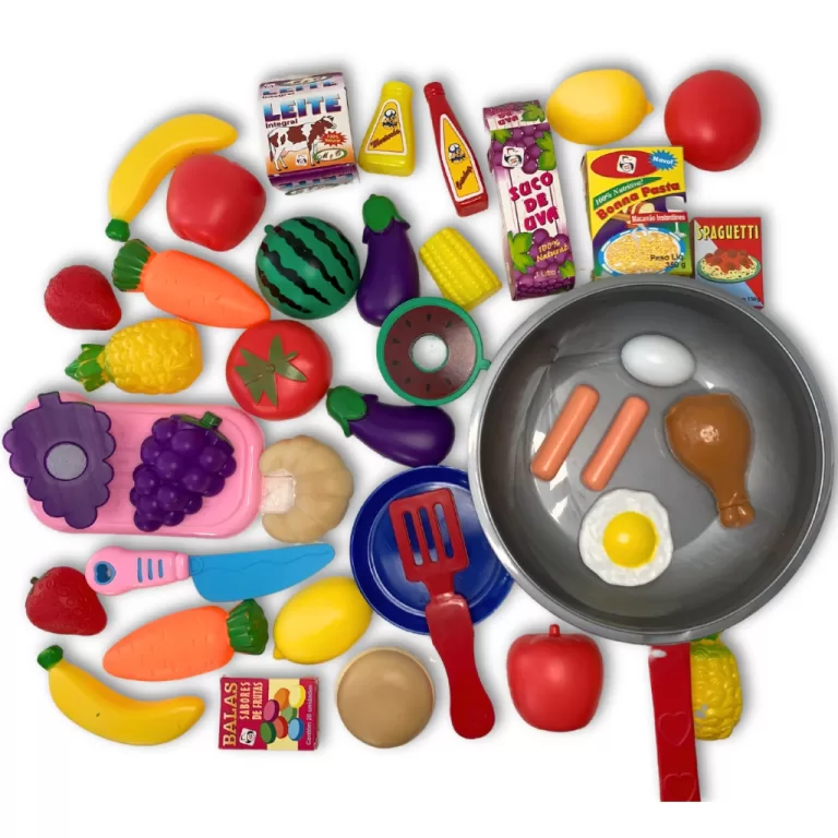 Mercadinho Frutas e Legumes de Cortar com Velcro +