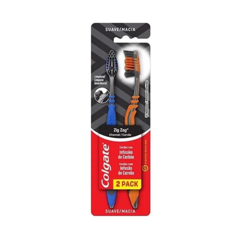 Escova Colgate Zig Zag Carvao 2Pk 2Un –