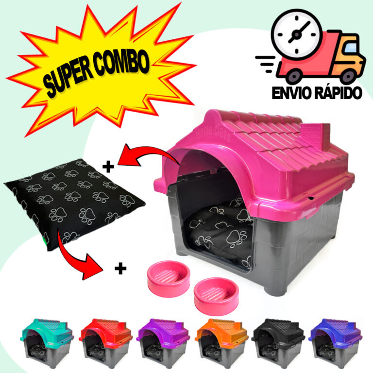 Casa Pet N. 3 + Caminha + Comedouro e Bebedouro Ca