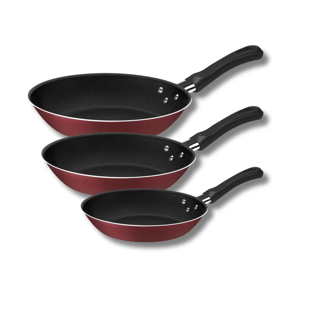 JOGO FRIGIDEIRA ALUM 3PC CARIBE VER