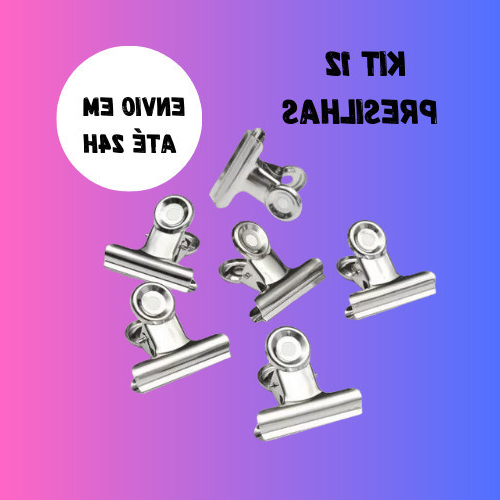 Kit 12 Presilhas Curvatura C para Unhas de Gel Fib