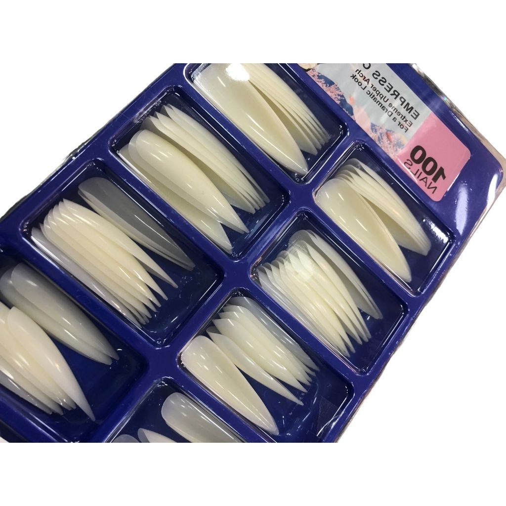 Unhas Postiças Vamp Extra longa 100 Unidades Manicure Alongamento