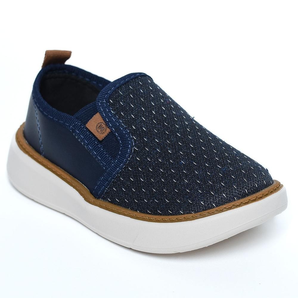 Slip On Infantil Molekinho Casual Denver Menino – Marinho