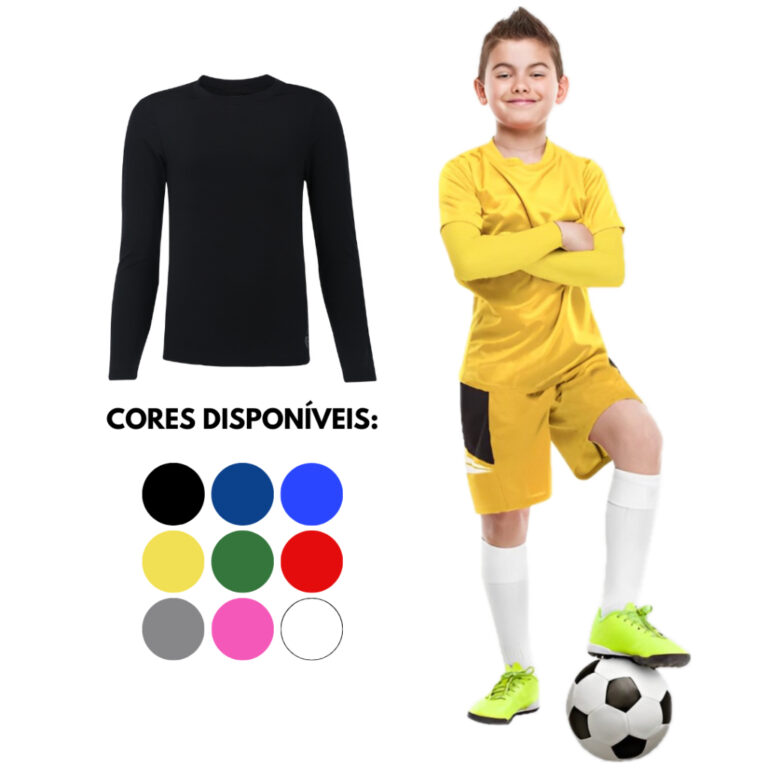 Camisa térmica infantil proteção solar segunda 
