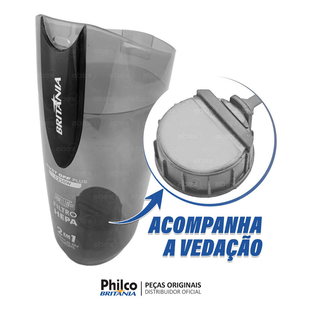 RESERVATÓRIO ASPIRADOR BRITANIA DUST OFF BAS1250P BAS1250V