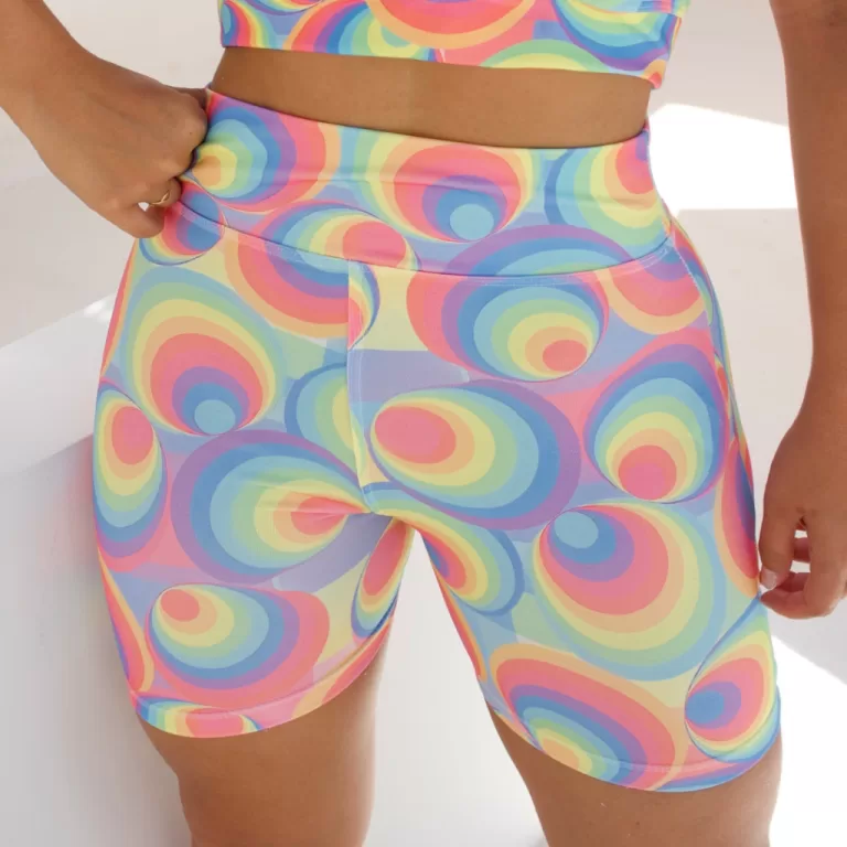 Short Feminino Meia Coxa Cintura Alta Suplex Espor