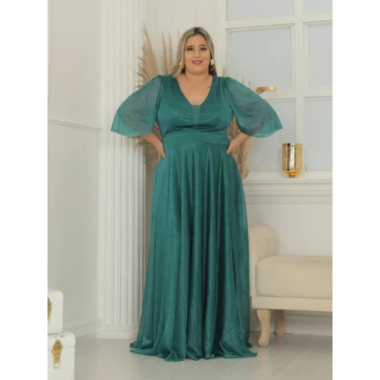 Vestido Longo Feminino Plus Size Curve de Festa e 