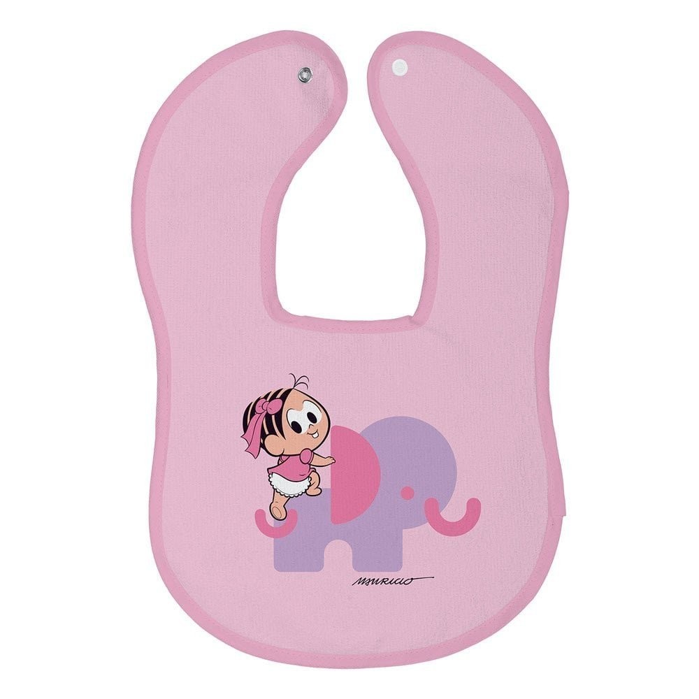 Babador Anatômico Impermeável Para Bebê Monica Rosa
