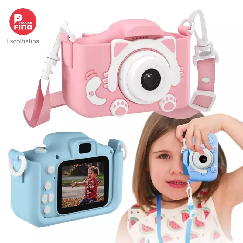 Camera Infantil Digital Filmadora Infantil Mini Maquina Fotografica Infantil Fotografa E Filma Tira