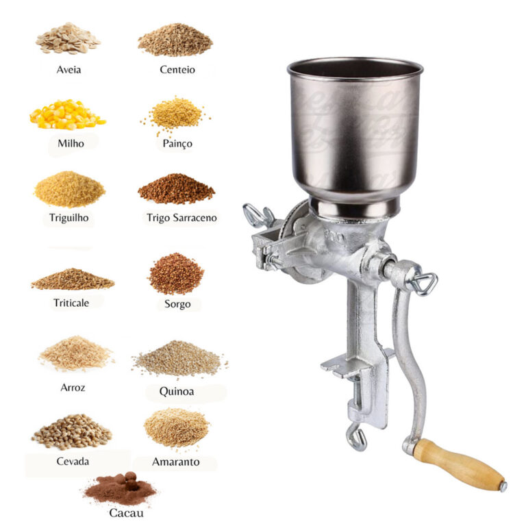 Moedor de Café e Grãos Manual de Ferro Fundido P