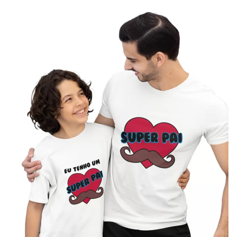 Kit Camisetas Super Pai – Pai e Filho