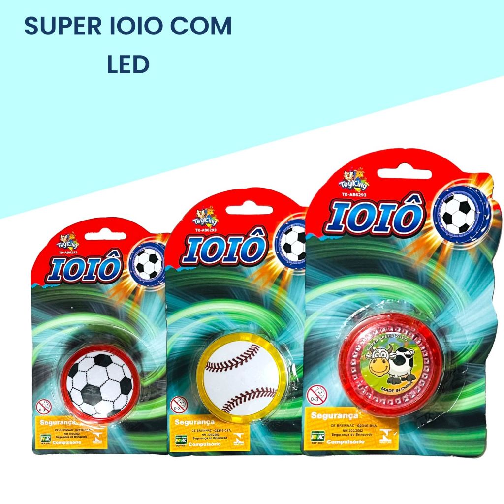 Ioio Yoyo Ioiô Com Led Infantil Para Crianças Presentes De Aniversário E Lembrancinhas