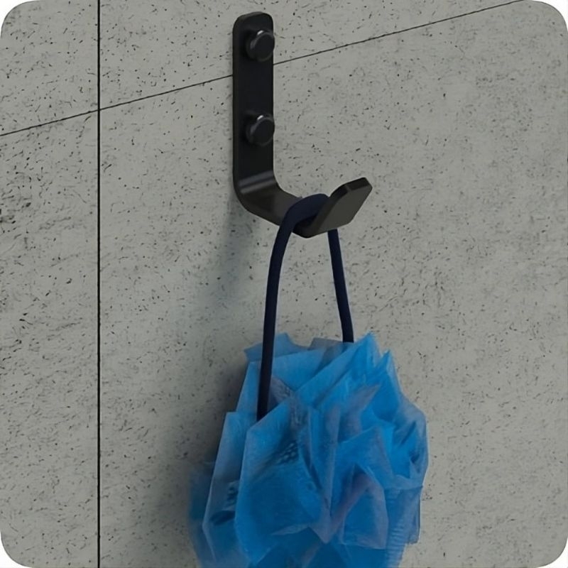 gancho de parede multa uso preto fosco