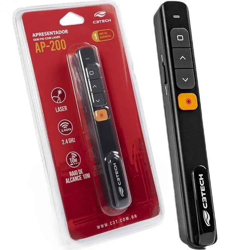 Apresentador Wireless C3Tech De Slide Ap-200