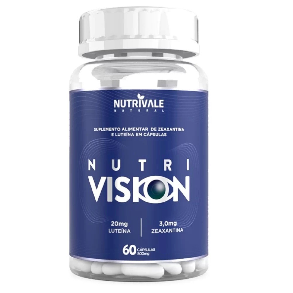 Nutri Vision 60 cápsulas Nutrivale, luteína, zeaxantina