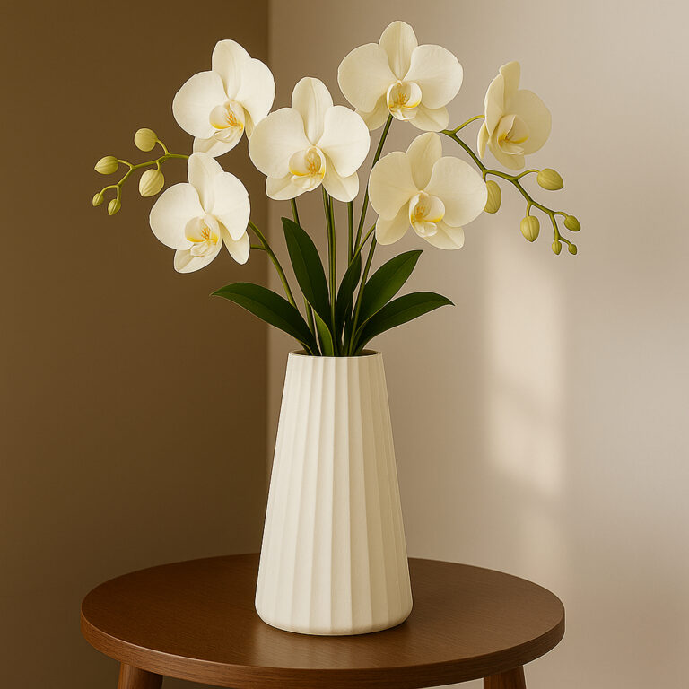 Vaso Decorativo Liso Grande 18cm Para Sala Casa Qu