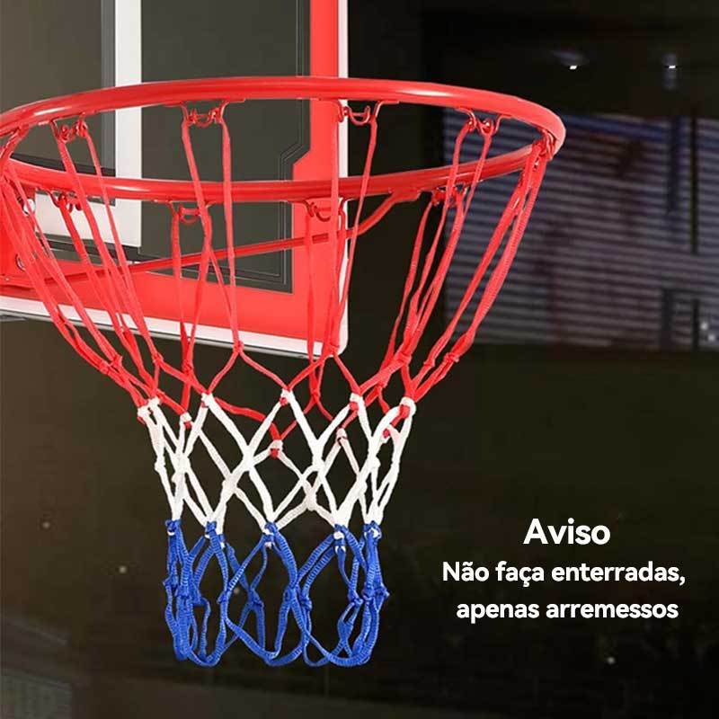 Cesta De Basquete Oficial Com Rede Aro De Ferro Sem Tabela