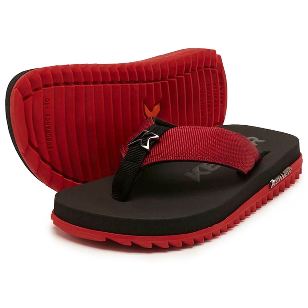 Chinelo Infantil Kenner Kivah Kids TKS – Preto e Vermelho