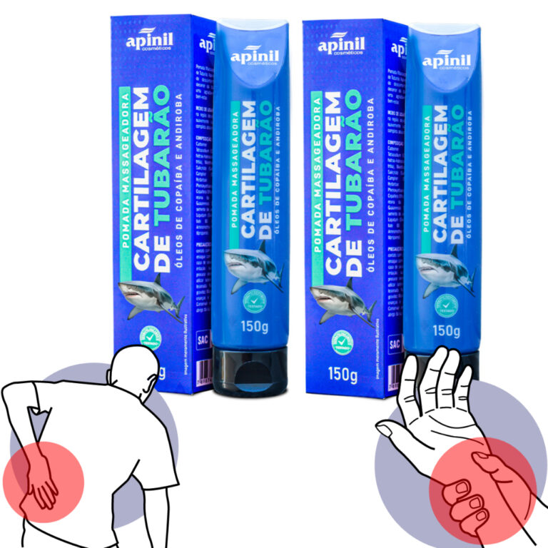 Combo 2 Pomadas Cartilagem de Tubarão 150g Alivio