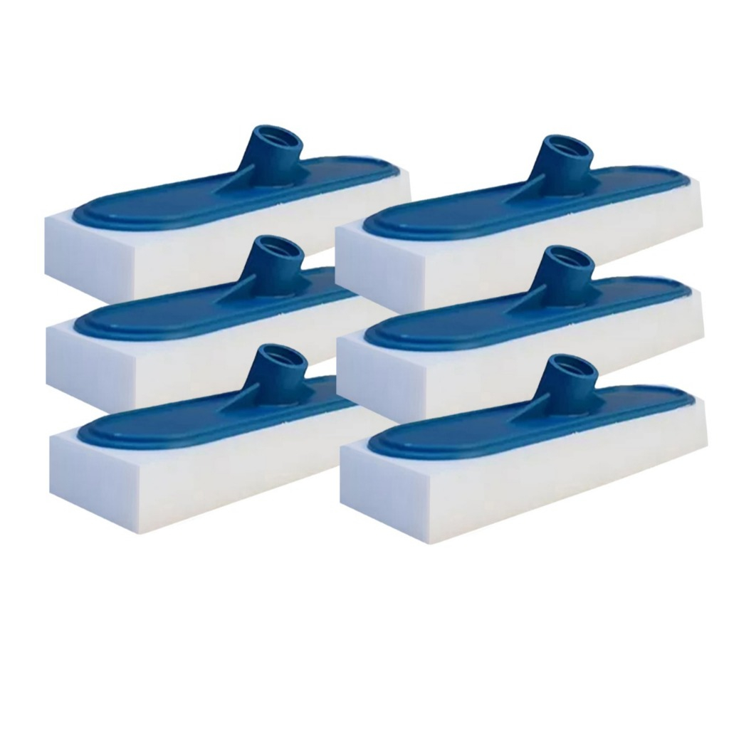 Kit 6 Esfregão Limpa Piso para Rodo com Esponja Mágica Espuma de Limpeza Geral