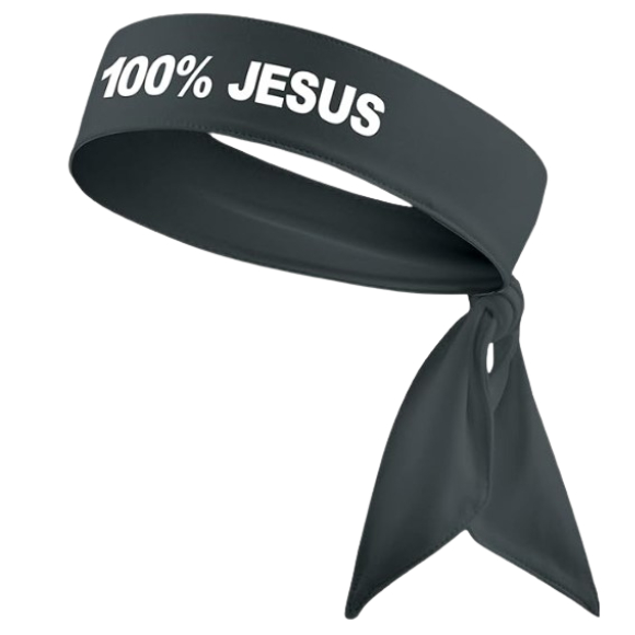 Faixa de Cabelo 100% JESUS CINZA, Adulto , Infanti