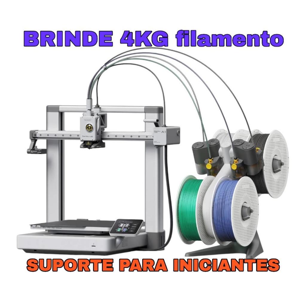 Impressora 3D | Bambu Lab A1 Combo  +  Suporte Exclusivo | AnimaPrint 3D