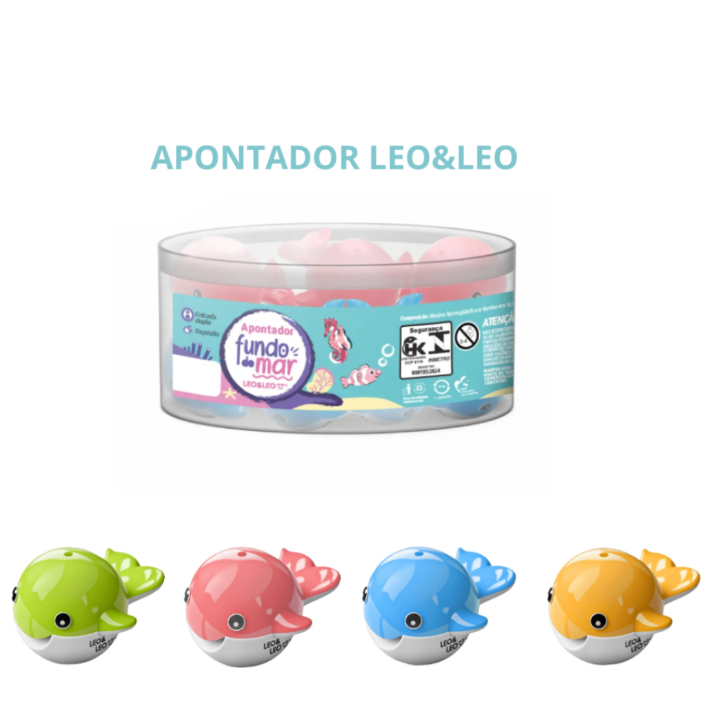 APONTADOR BALEIA FUNDO DO MAR – LEOELEO / PAPELARIA FOFA KAWAII / MATERIAL ESCOLAR