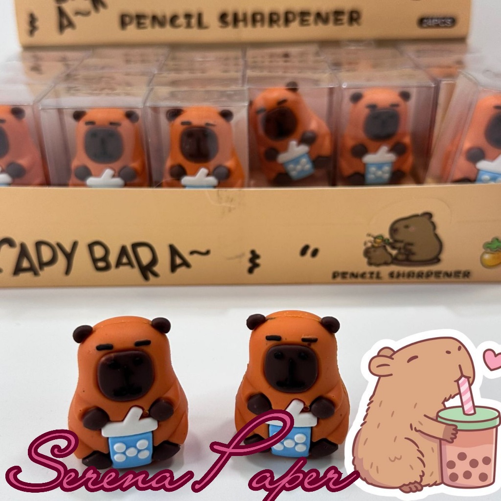 APONTADOR FOFO CAPIVARA 3D / CAPYBARA / PAPELARIA FOFA KAWAII / MATERIAL ESCOLAR