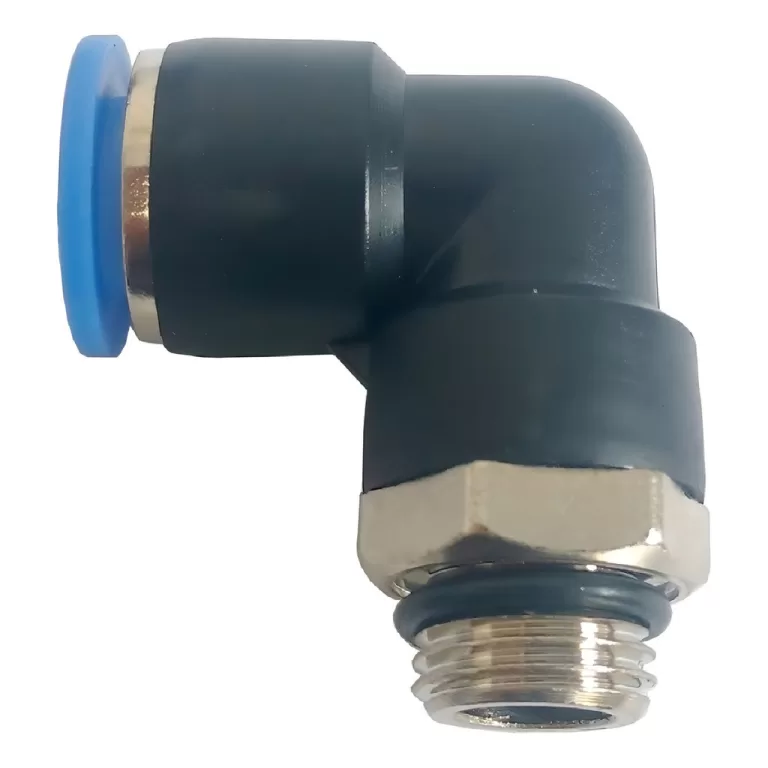 Kit Com 10 Cotovelo Pneumático Engate Rápido 1/4
