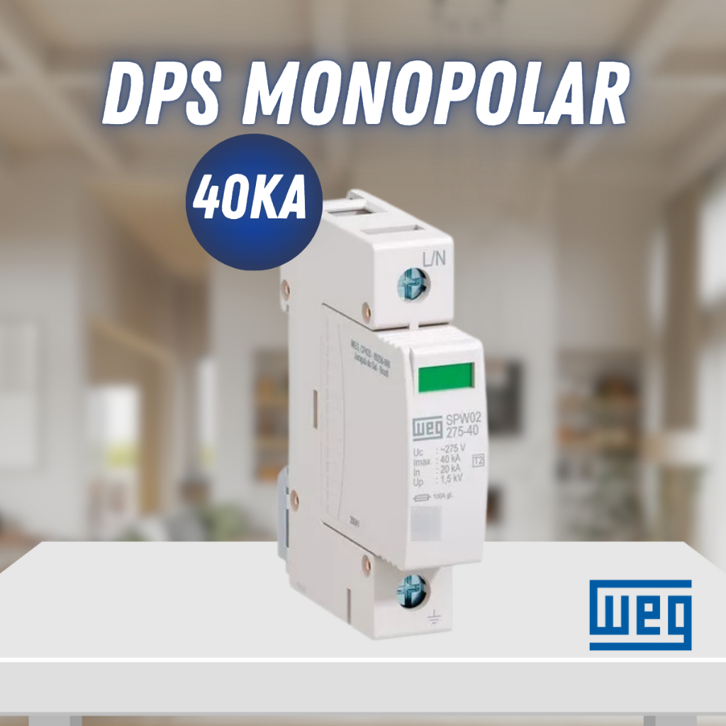 Dispositivo De Proteção Contra Surtos DPS Spw02 40ka 275v – Weg