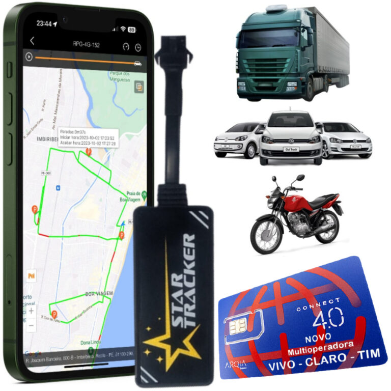 Rastreador Veicular Gps Carro Moto Caminhao Chip C