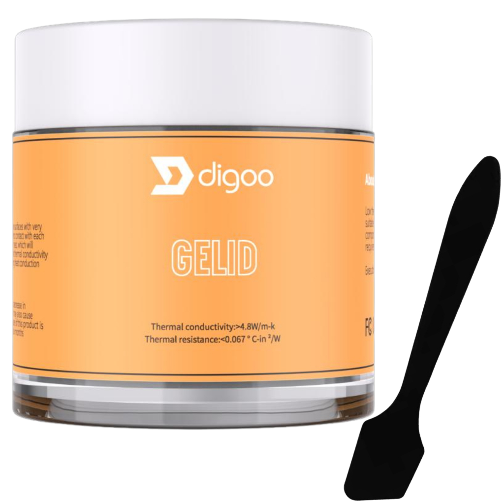 Pasta Térmica Digoo Gelid Prata Silver Pote 25g 4.8w/m-k ps4 ps5 xbox pc