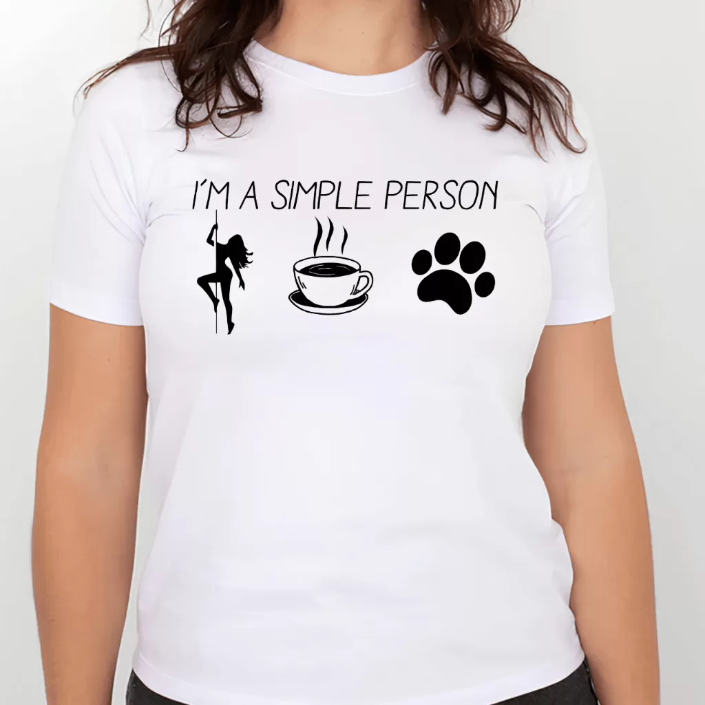 Camiseta feminina – I M A SIMPLE PERSON