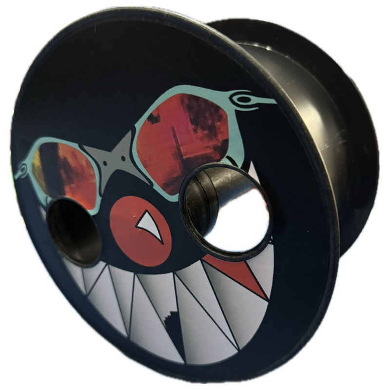 Carretilha de pipa 21 cm malvadão para linha de pipa completo.