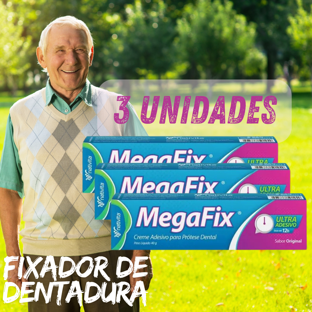 Creme Adesivo Para Dentadura MegaFix 40g Original Tipo Corega