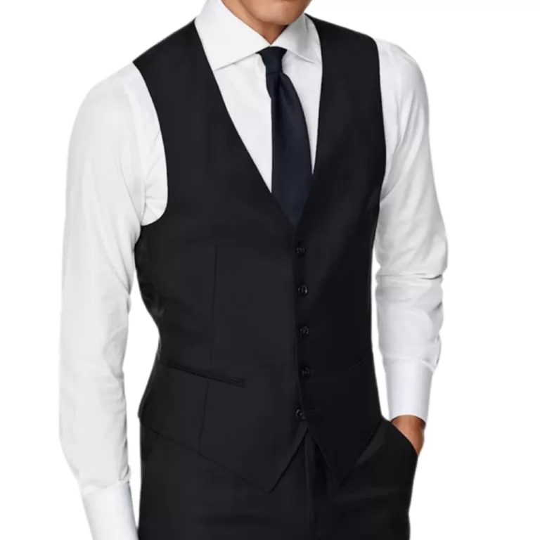 Colete Social Slim de Luxo Masculino Ajustável &#