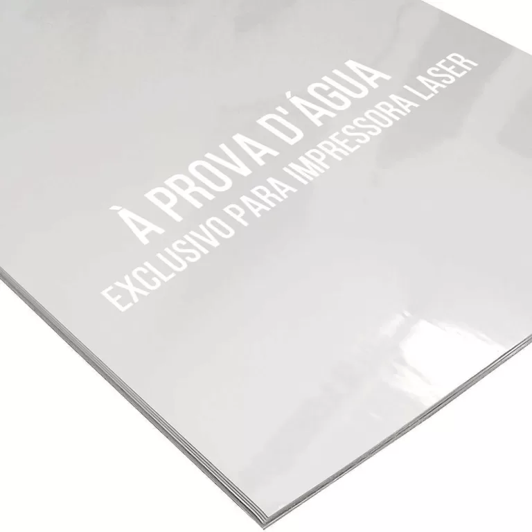 Vinil Adesivo Transparente A4 135g para Impressora