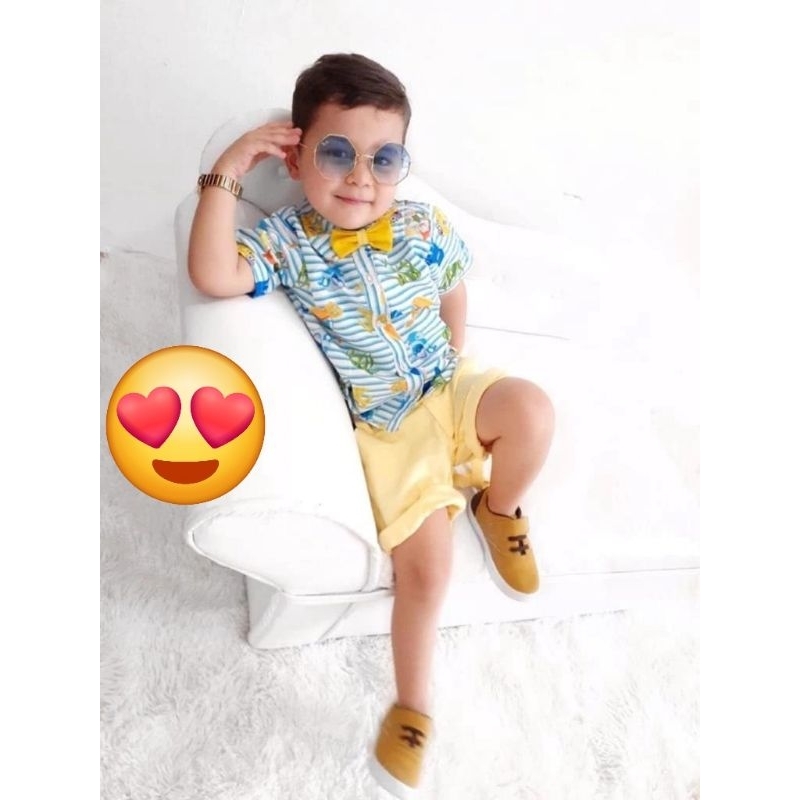 camisa social mundo bita praia 3.4 anos