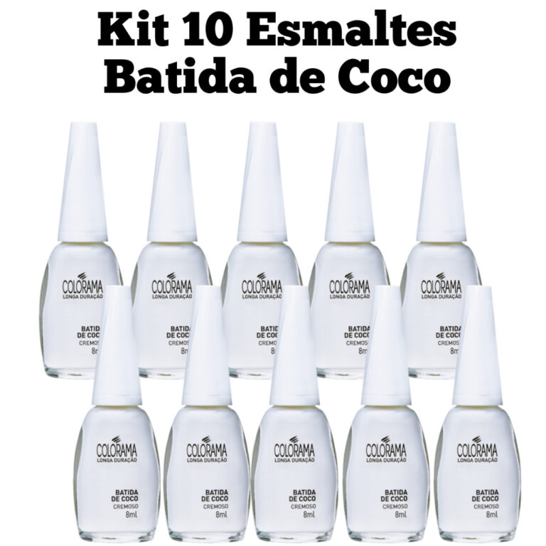 Kit de Esmaltes Batida de Coco Colorama Francesinh