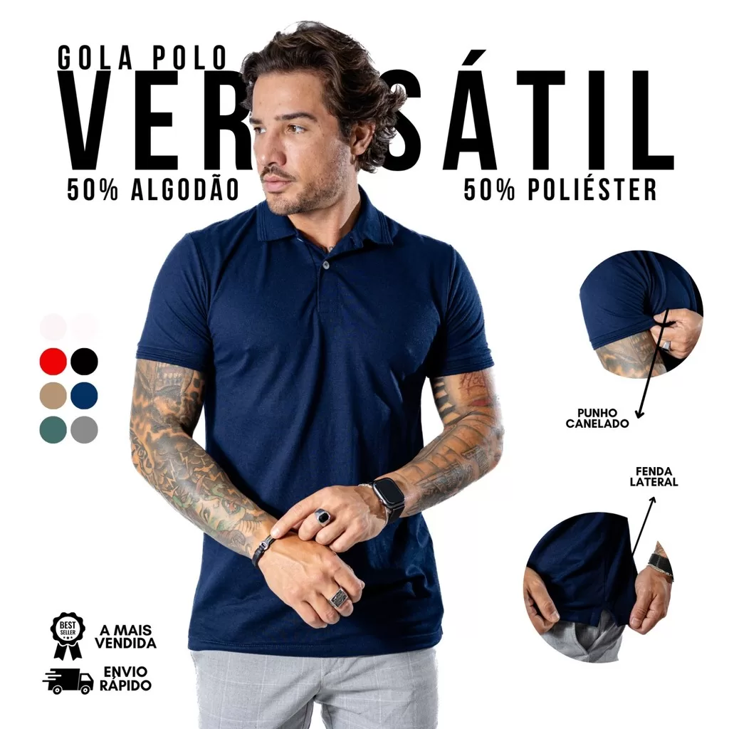 Camisa Polo Masculina Piquet Premium Atacado Uniforme Home