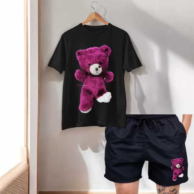 Kit Conjunto Camiseta Blusa Short Bermuda Estampad