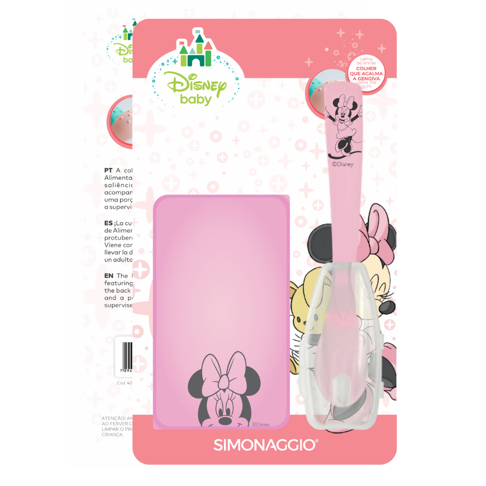 Kit Colher com Proteção e Pote 80ml Infantil Minnie – Disney