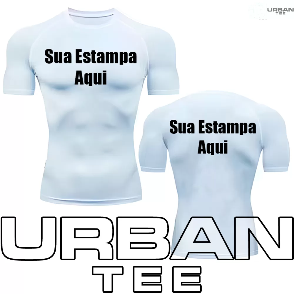 Camiseta Compressão Personalizada Academia Treino Crossfit Escolha Sua Estampa Moda Gym