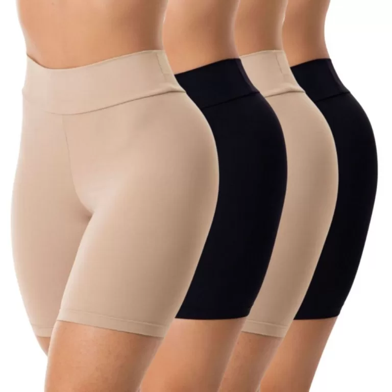 Kit 4 Short Anágua Lingerie Vestido Modeladora Be